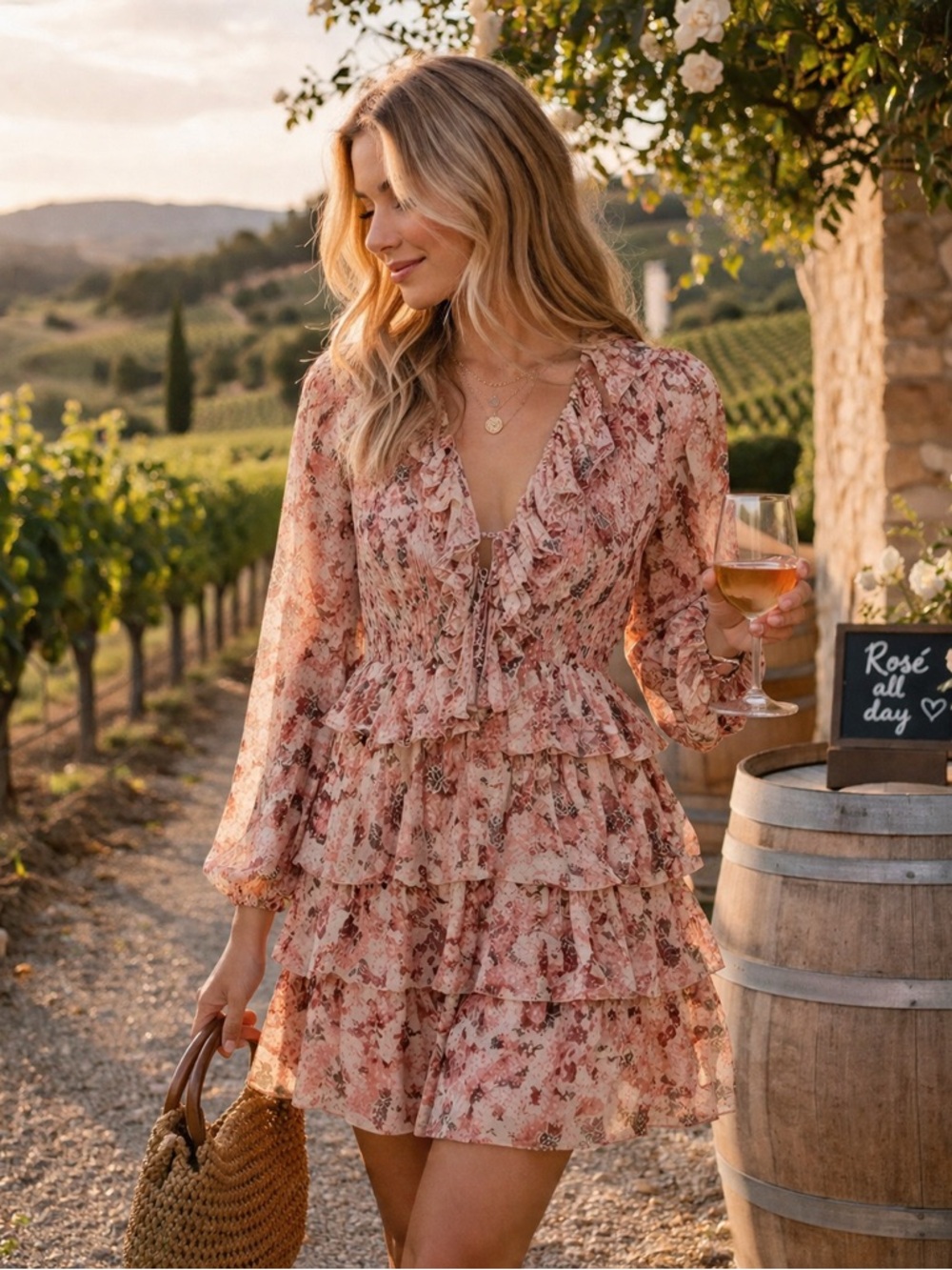 NWT Ulla Johnson Tamara Coral Floral Silk Dress - Sz 2
